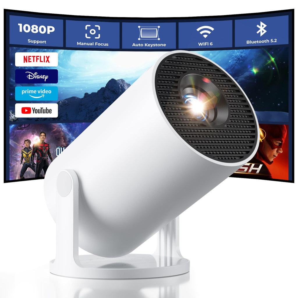 Mini Portable Projector – 720P HD Resolution, Auto Focus, 150” Screen, Home Cinema & Outdoor Movie Projector by Mini Home Projector