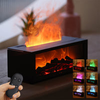 3D Flame Fireplace Aromatherapy Diffuser – Essential Oil Humidifier & Cozy Ambient Light by 3D Flame Fireplace Machine