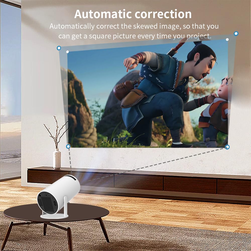 Mini Portable Projector – 720P HD Resolution, Auto Focus, 150” Screen, Home Cinema & Outdoor Movie Projector by Mini Home Projector